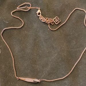 Kendra Scott Tabitha necklace rose gold
